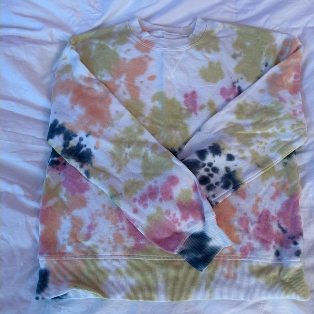 TWO! Tie-Dye Crewneck Sweatshirt - Pastel Multi